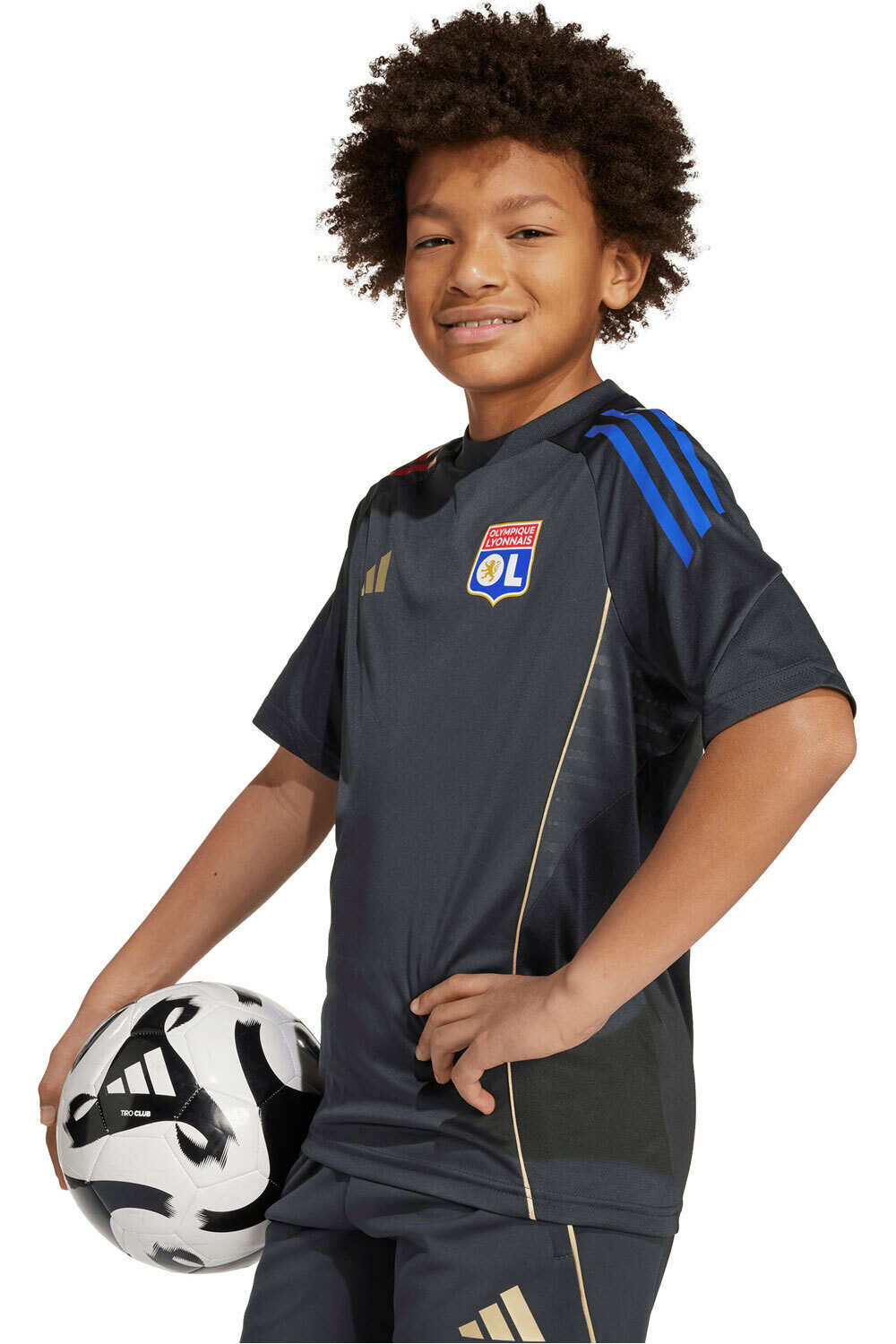 adidas camiseta de fútbol oficiales niño O.LYON 26 TR JSY Y vista detalle
