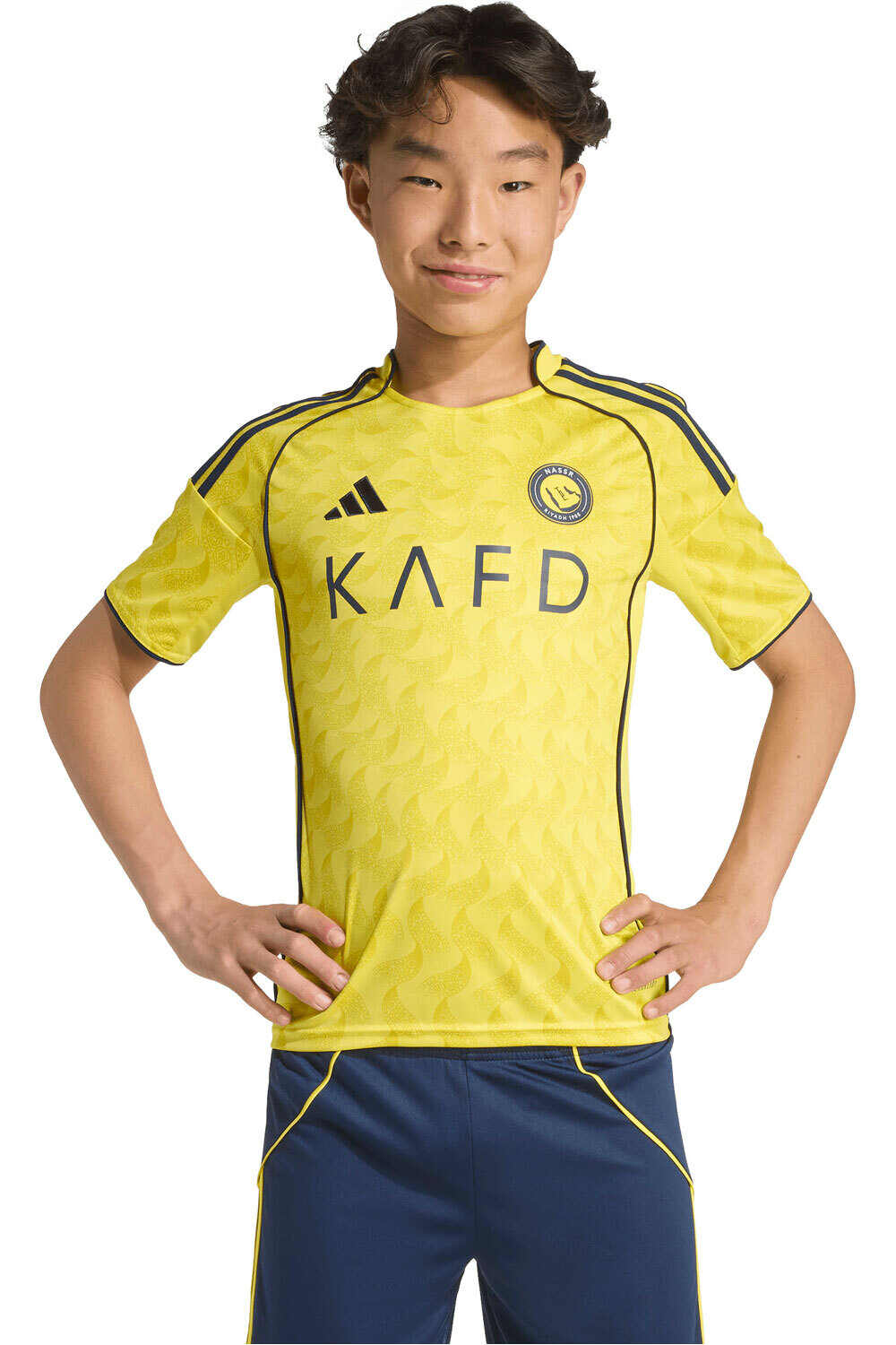 adidas camiseta de fútbol oficiales niño PRIMERA EQUIPACIN AL NASSR FC 25/26 vista frontal