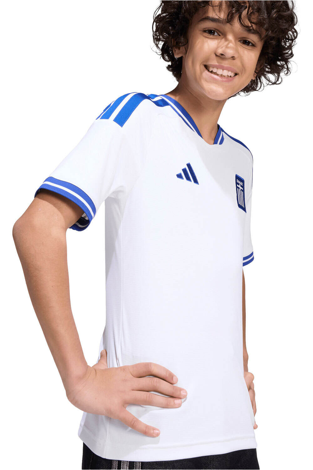 adidas camiseta de fútbol oficiales niño PRIMERA EQUIPACIN GRECIA 26 vista detalle