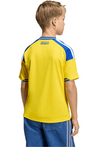 adidas camiseta de fútbol oficiales niño PRIMERA EQUIPACIN SUECIA 26 vista trasera