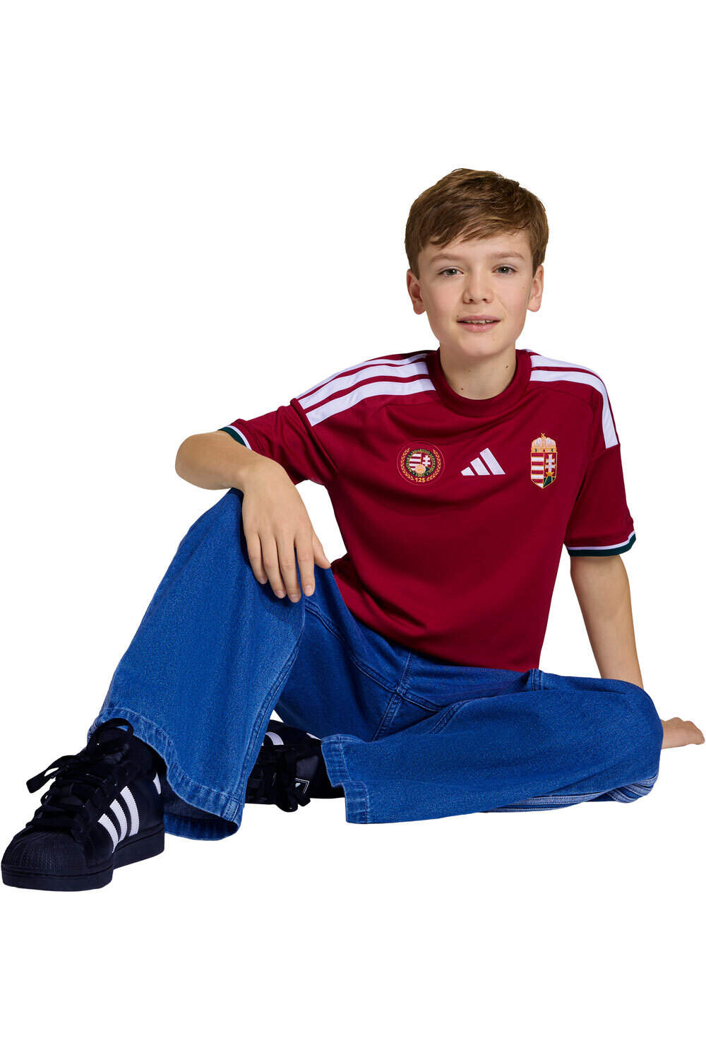 adidas camiseta de fútbol oficiales niño PRIMERA EQUIPACION HUNGRIA 26 vista detalle