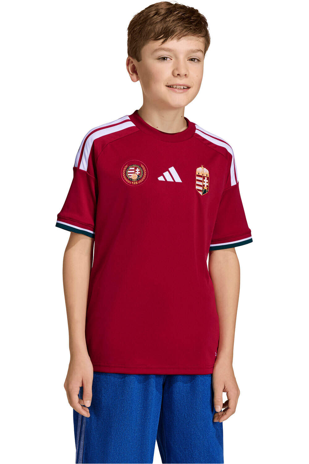 adidas camiseta de fútbol oficiales niño PRIMERA EQUIPACION HUNGRIA 26 vista frontal