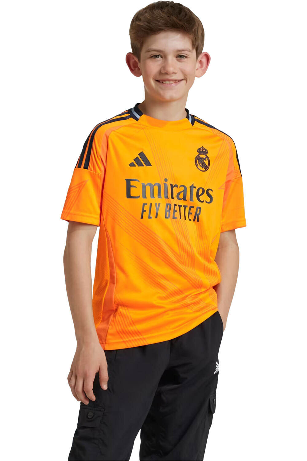 adidas camiseta de fútbol oficiales niño R.MADRID 25 A JSY Y NA vista frontal