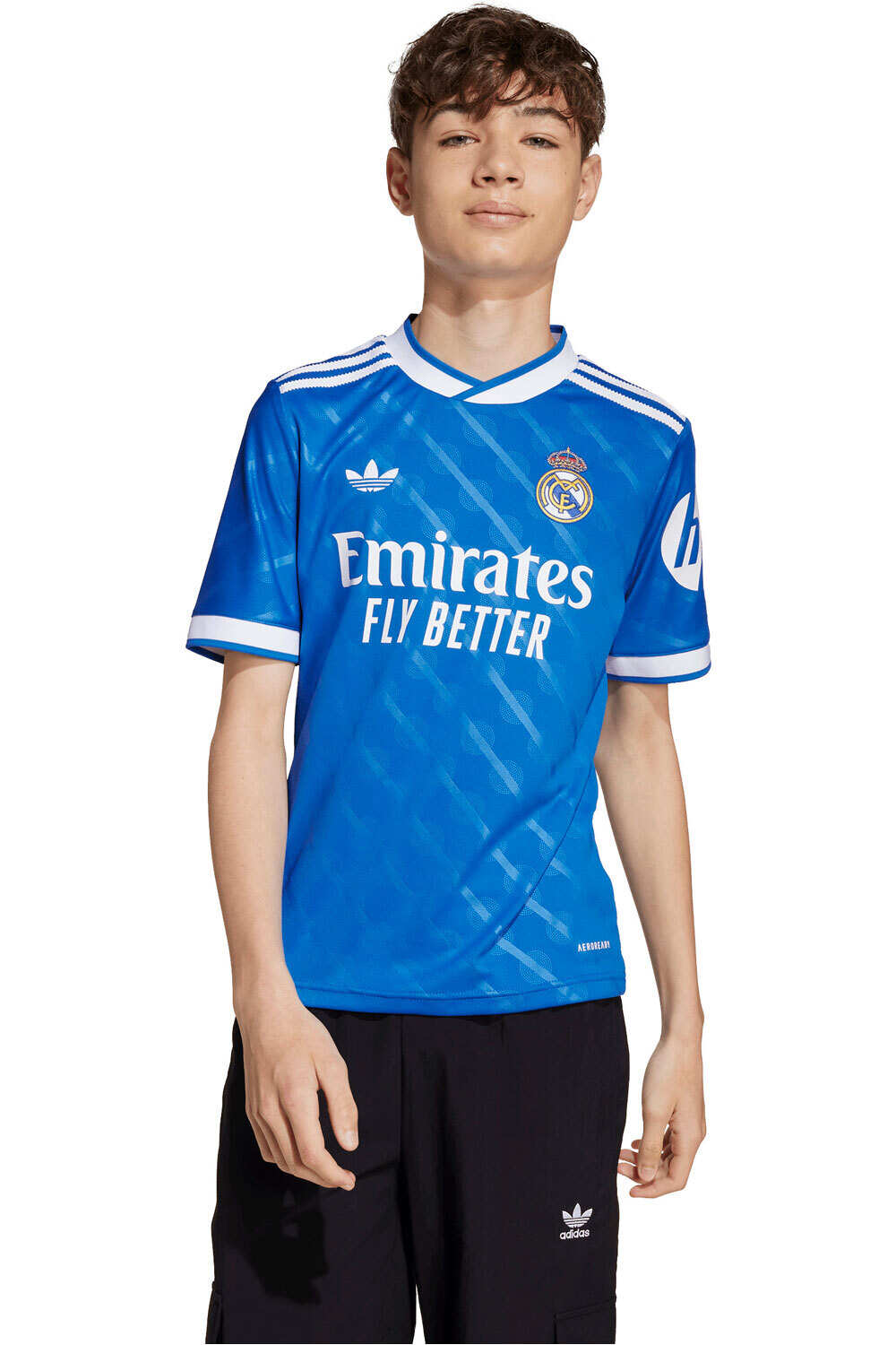 adidas camiseta de fútbol oficiales niño R.MADRID 26 3 JSY Y BLAZ vista frontal
