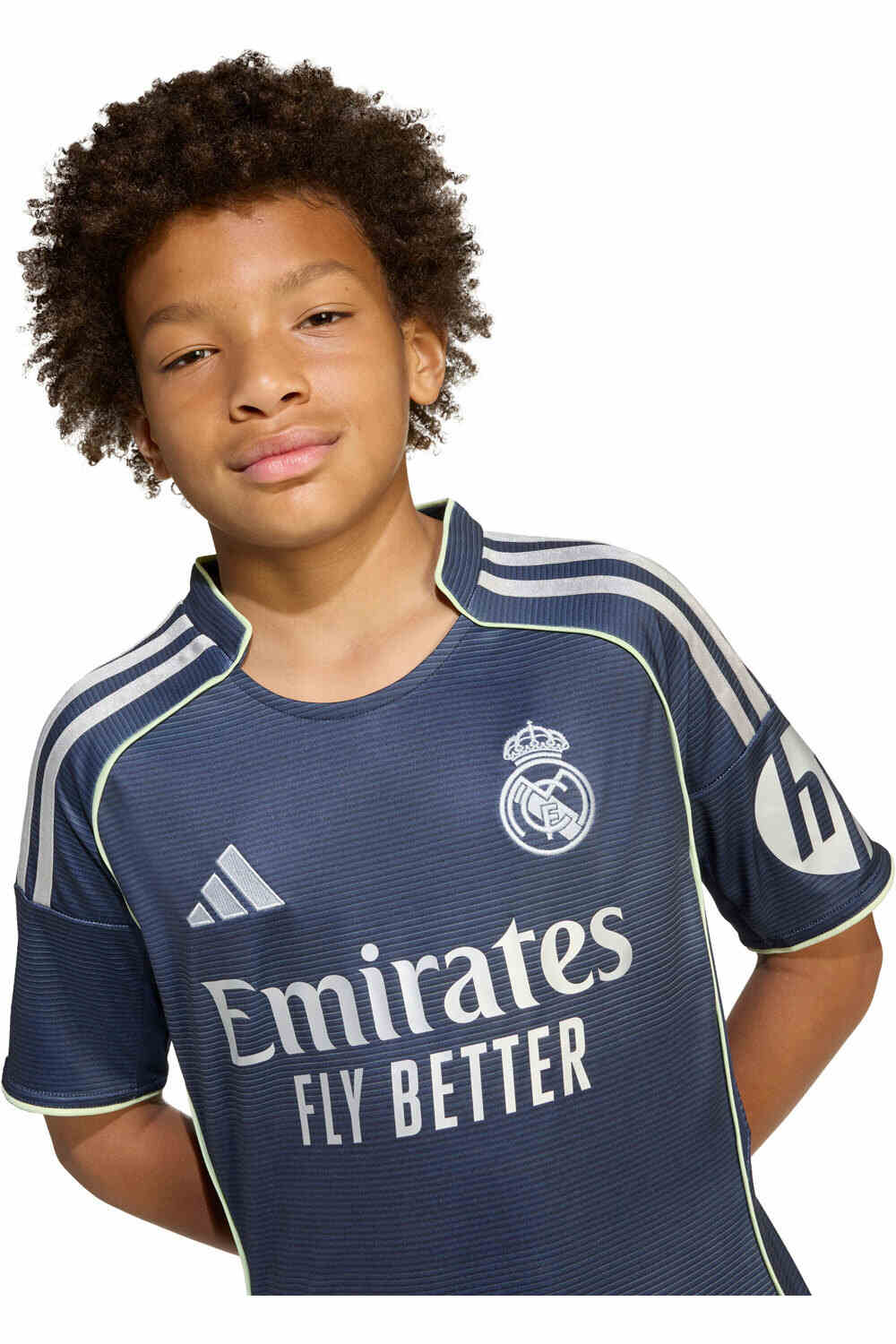 adidas camiseta de fútbol oficiales niño R.MADRID 26 A JSY Y MN vista detalle