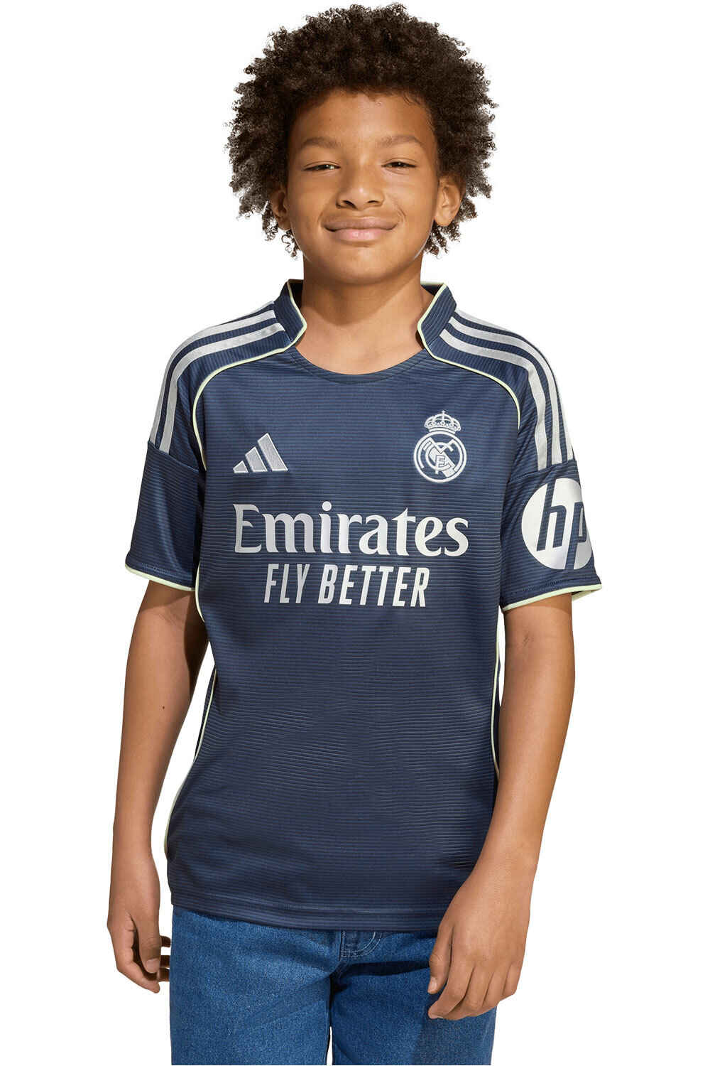 adidas camiseta de fútbol oficiales niño R.MADRID 26 A JSY Y MN vista frontal