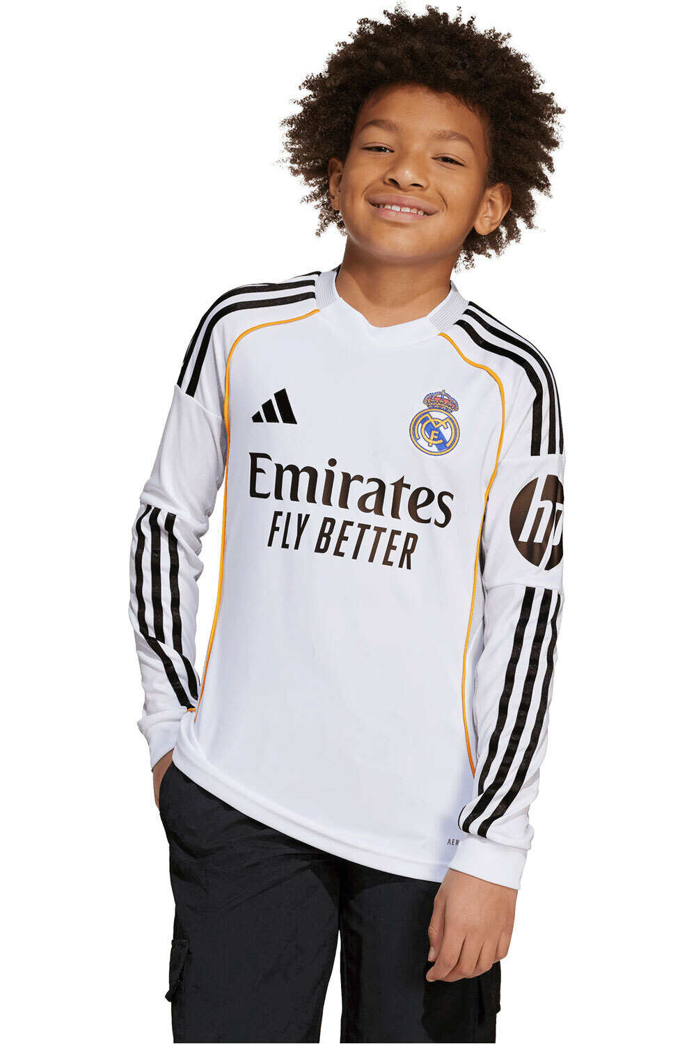 adidas camiseta de fútbol oficiales niño R.MADRID 26 H JSY YL vista frontal