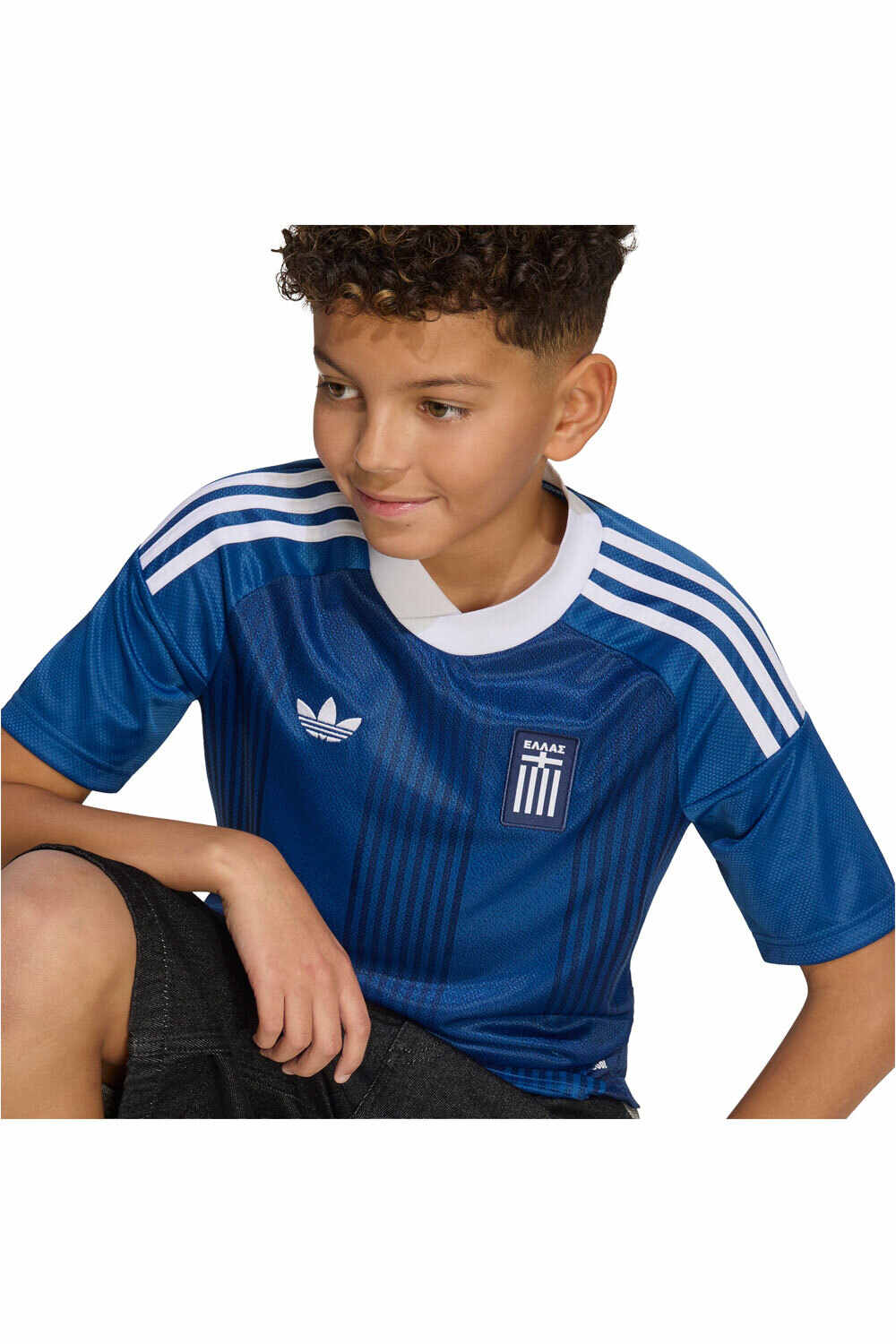 adidas camiseta de fútbol oficiales niño SEGUNDA EQUIPACIN GRECIA 26 INFANTIL vista detalle