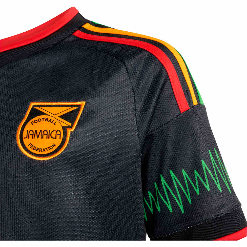 adidas camiseta de fútbol oficiales niño SEGUNDA EQUIPACIN JAMAICA 26 vista detalle