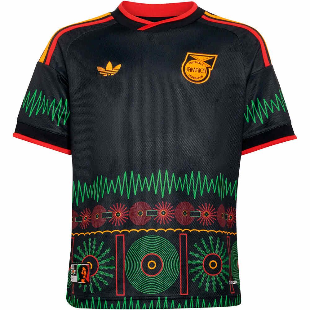 adidas camiseta de fútbol oficiales niño SEGUNDA EQUIPACIN JAMAICA 26 vista frontal