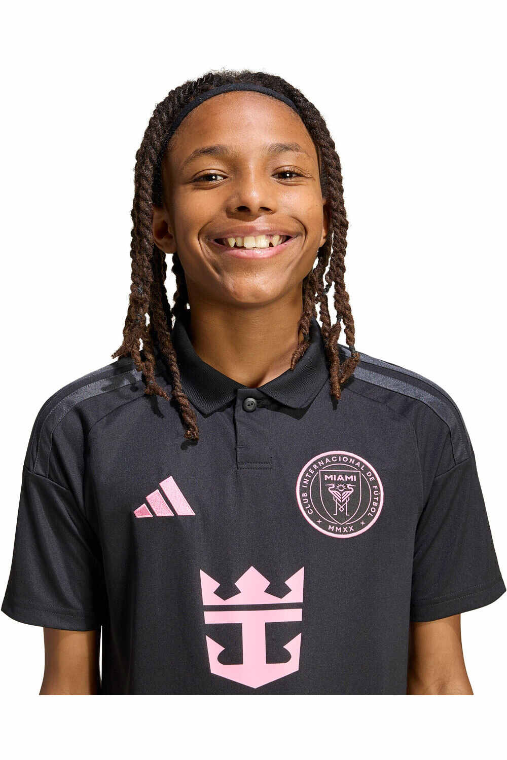 adidas camiseta de fútbol oficiales niño VISITANTEL INTER MIAMI 26/27 MESSI vista detalle