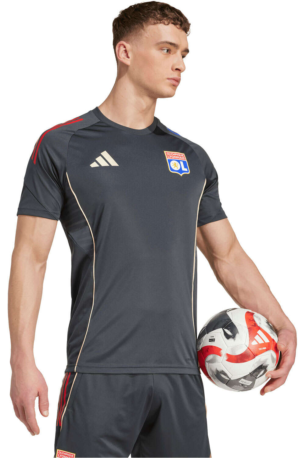adidas camiseta de fútbol oficiales O.LYON 26 TR JSY vista detalle