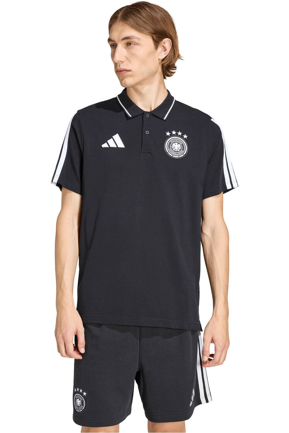 adidas camiseta de fútbol oficiales POLO ALEMANIA DNA vista frontal