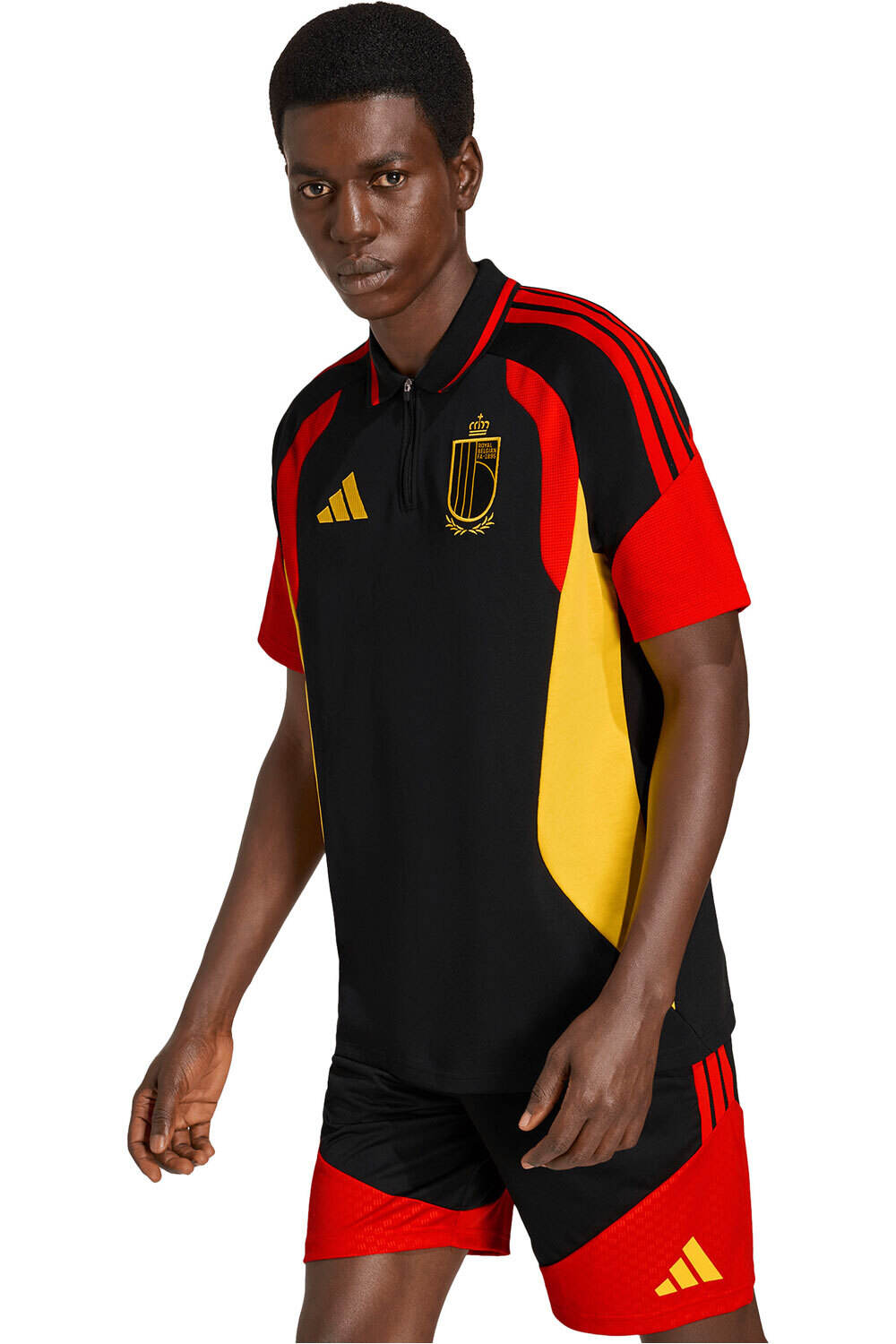 adidas camiseta de fútbol oficiales POLO BLGICA 26 TIRO vista frontal