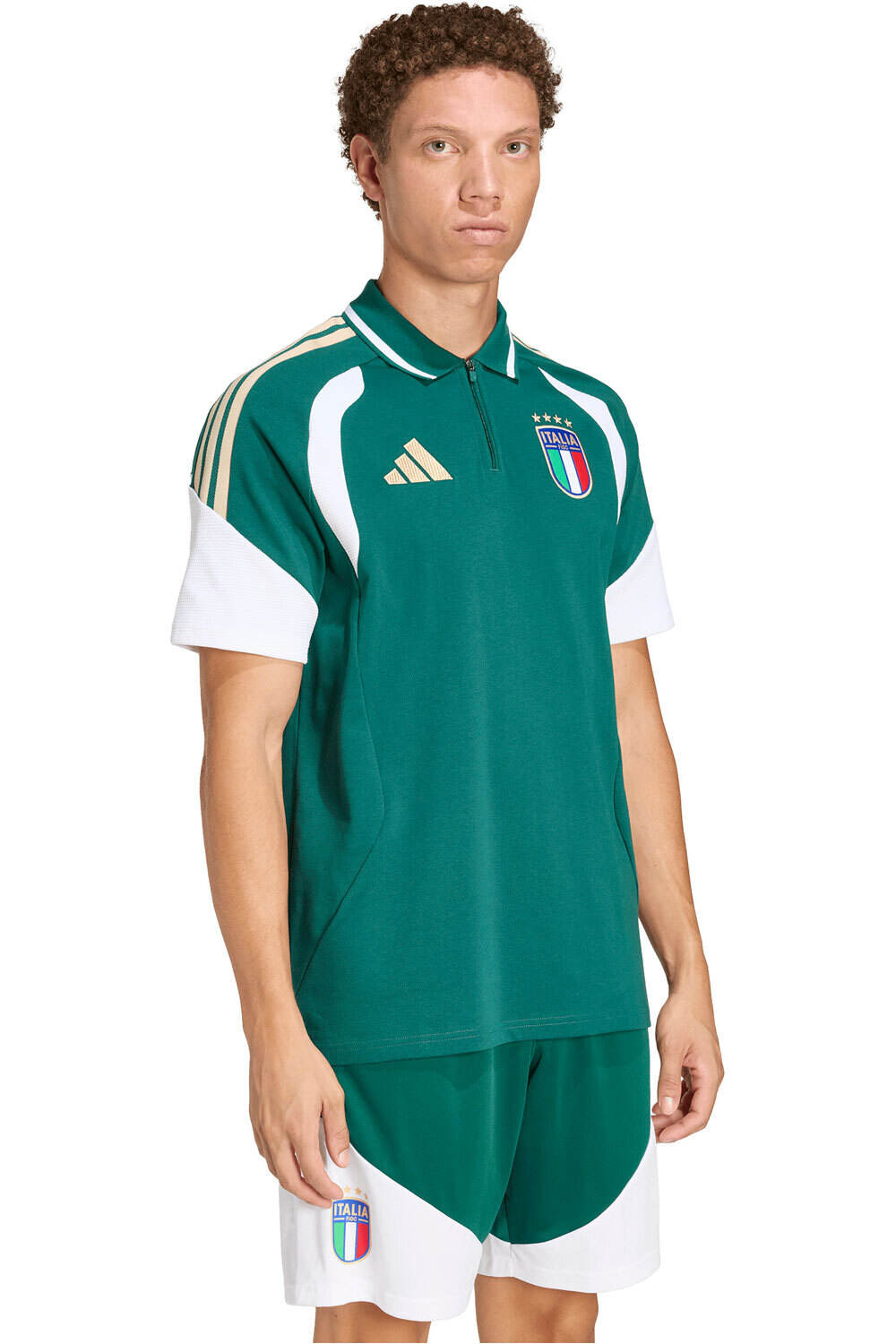 adidas camiseta de fútbol oficiales POLO ITALIA 26 TIRO vista frontal
