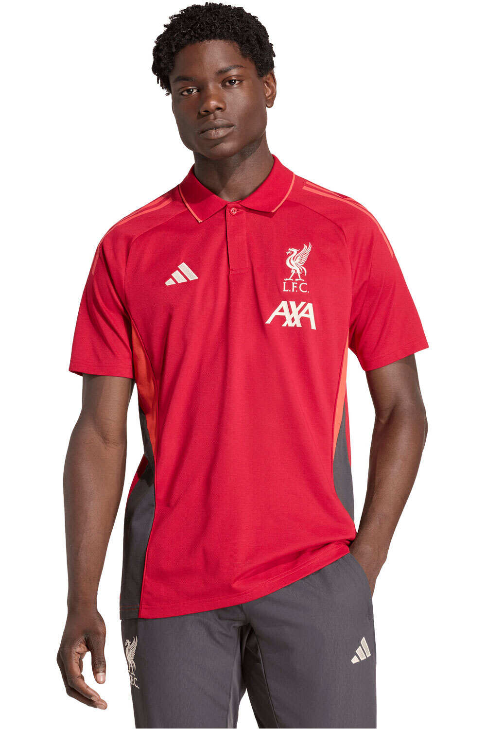 adidas camiseta de fútbol oficiales POLO LIVERPOOL FC TIRO 25 COMPETITION vista frontal