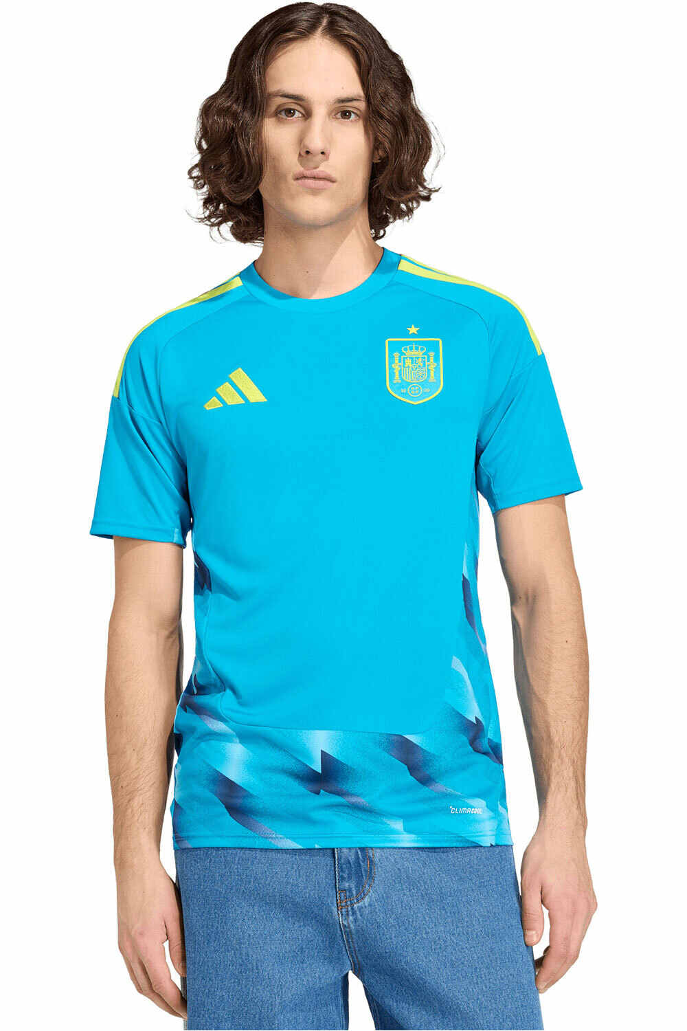 adidas camiseta de fútbol oficiales PORTERO PRIMERA EQUIPACION ESPANA 26 vista frontal