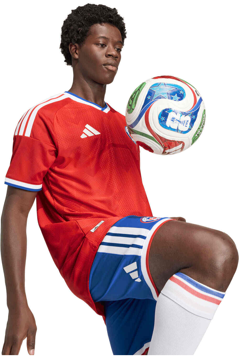 adidas camiseta de fútbol oficiales PRIMERA EQUIPACIN CHILE 2026 OFICIAL vista detalle