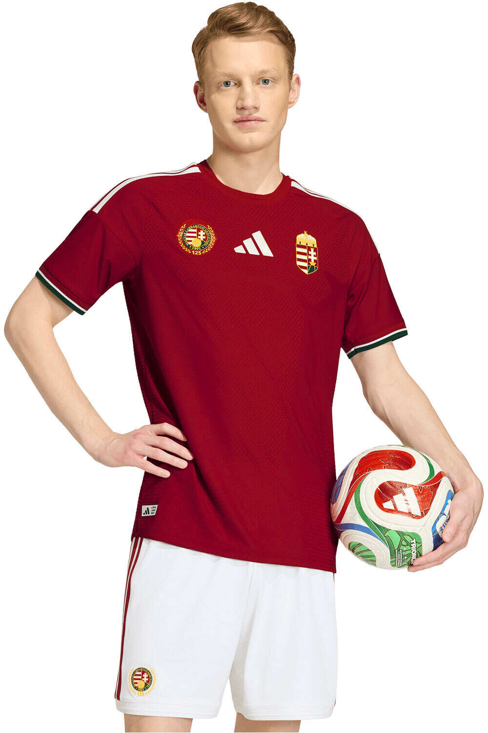 adidas camiseta de fútbol oficiales PRIMERA EQUIPACION HUNGRIA 26 OFICIAL vista frontal