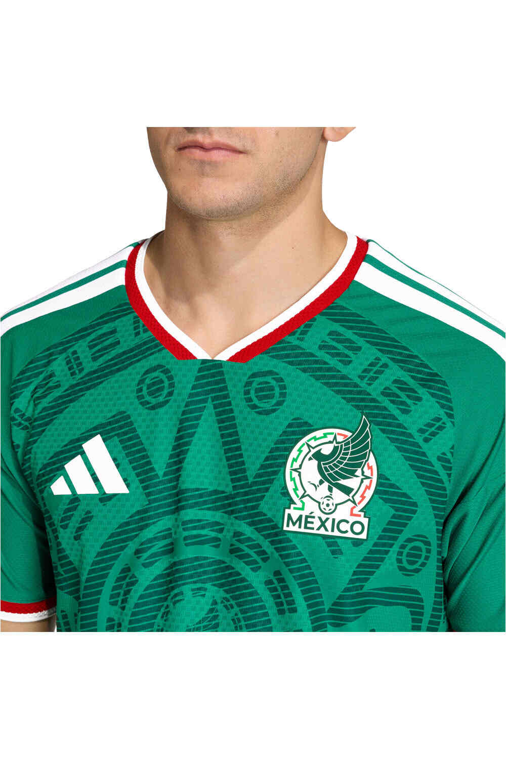 adidas camiseta de fútbol oficiales PRIMERA EQUIPACION MEXICO 26 OFICIAL vista detalle
