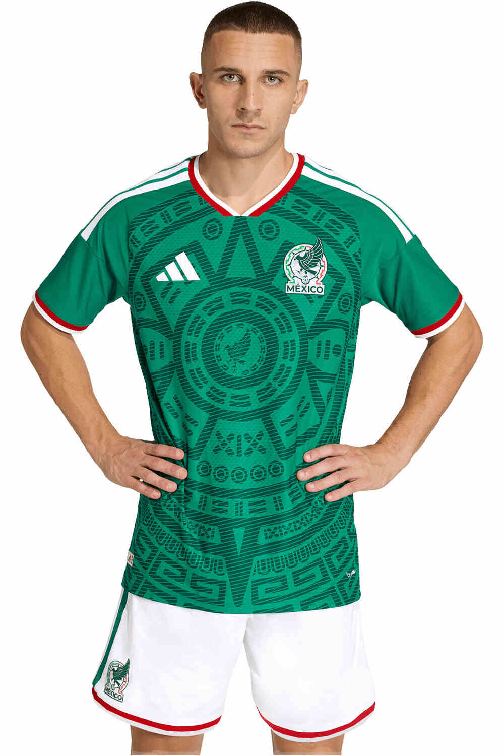 adidas camiseta de fútbol oficiales PRIMERA EQUIPACION MEXICO 26 OFICIAL vista frontal