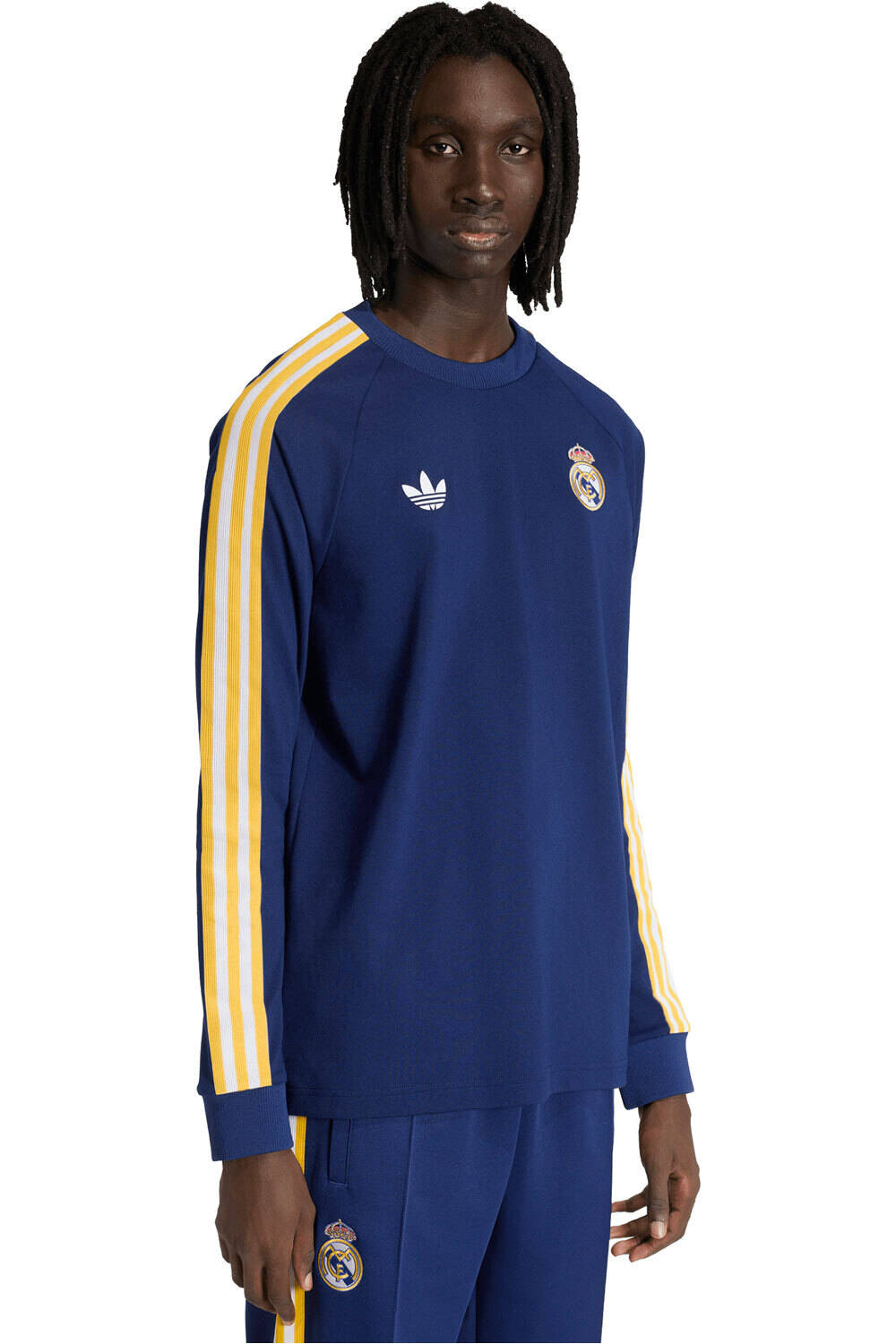 adidas camiseta de fútbol oficiales REAL MADRID ORIGINALS MANGA LARGA vista frontal