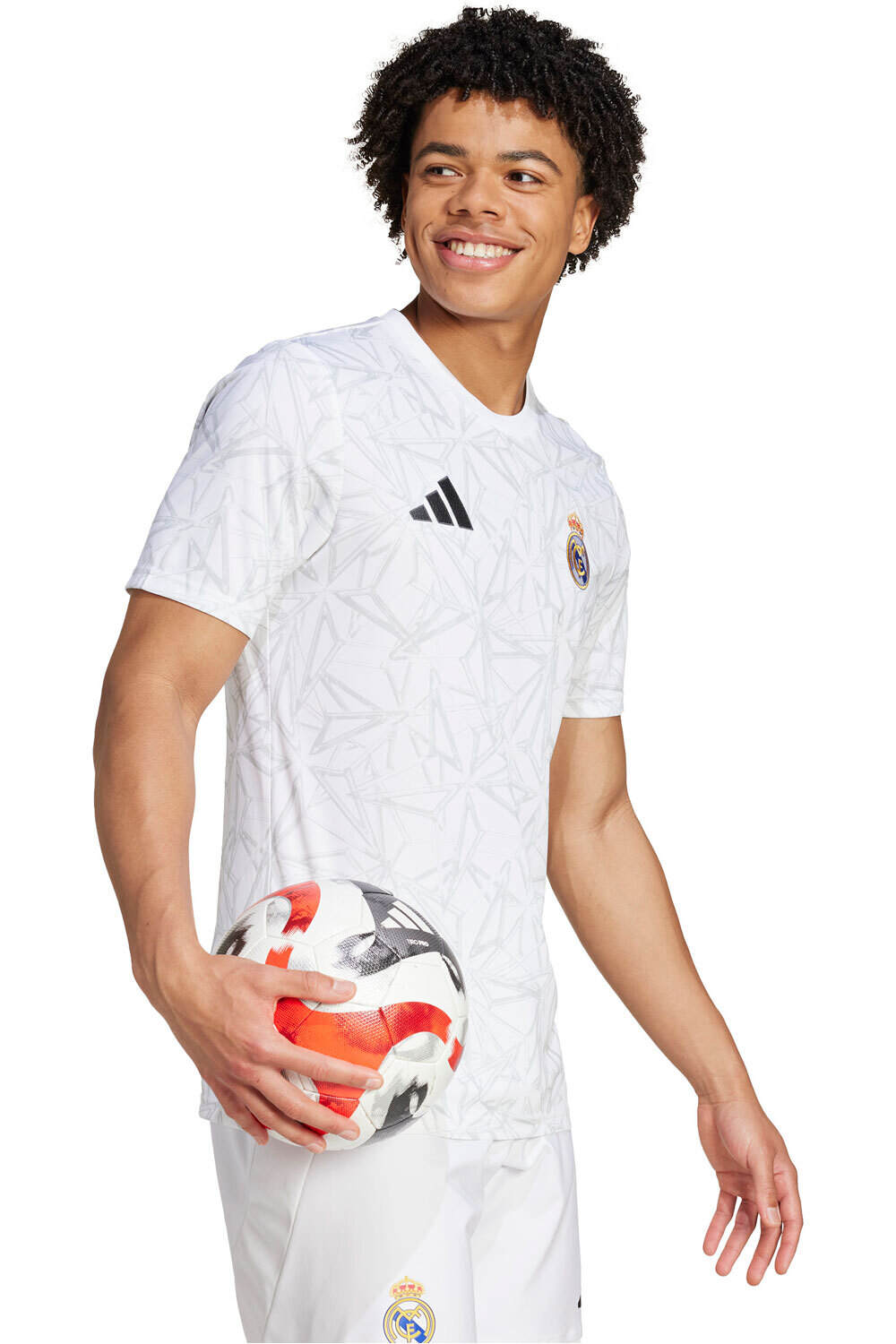 adidas camiseta de fútbol oficiales R.MADRID 25 PREMATCH vista detalle