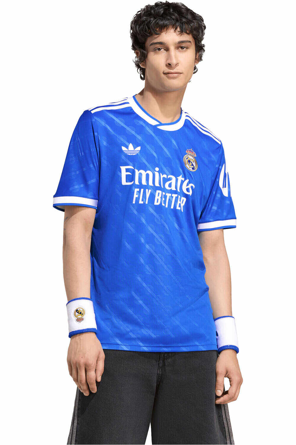 adidas camiseta de fútbol oficiales R.MADRID 26 3 JSY AZ vista frontal