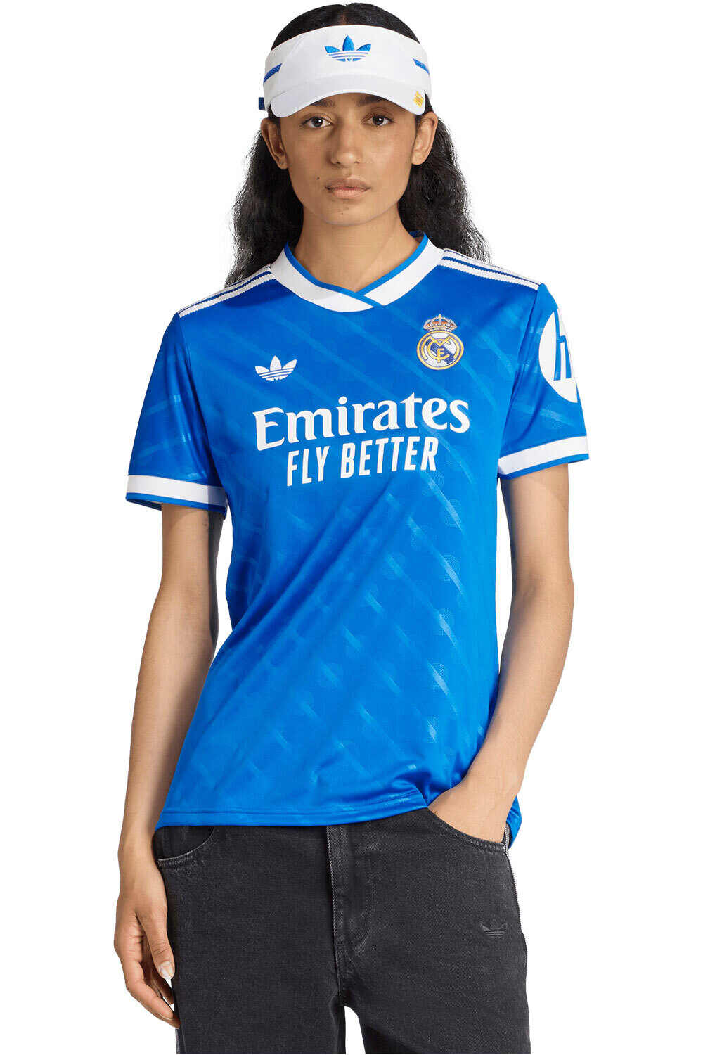 adidas camiseta de fútbol oficiales R.MADRID 26 3 JSY W vista frontal