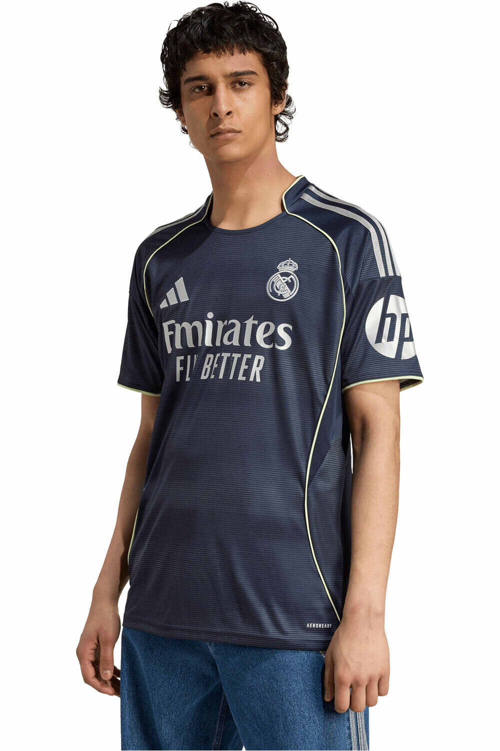 adidas camiseta de fútbol oficiales R.MADRID 26 A JSY MN vista frontal