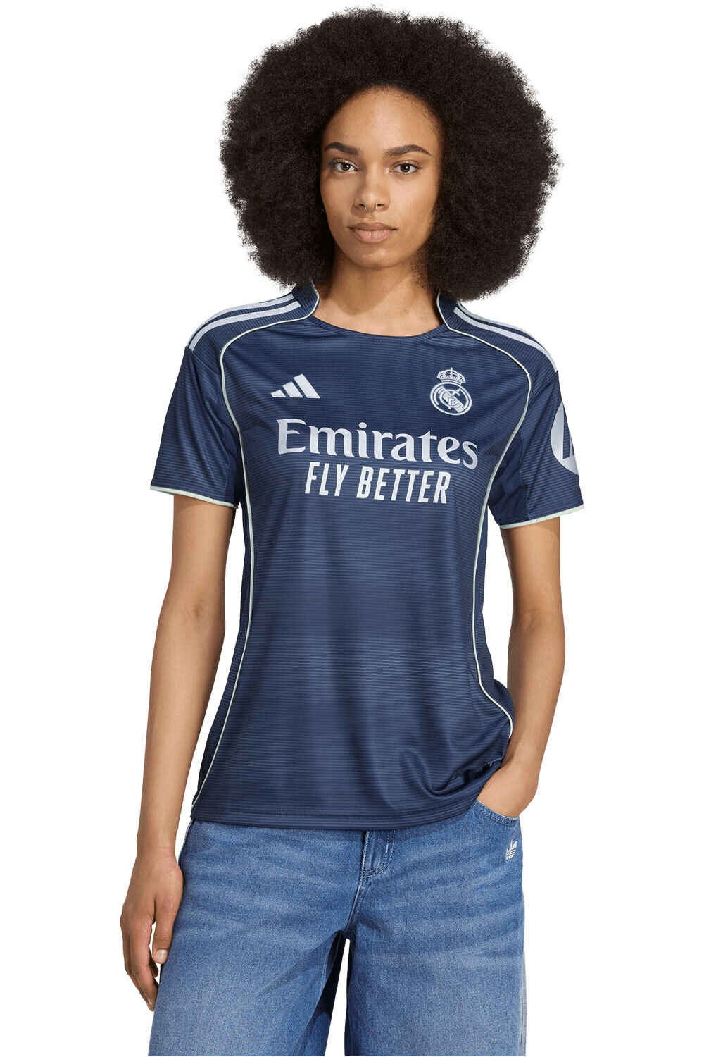 adidas camiseta de fútbol oficiales R.MADRID 26 A JSY W vista frontal