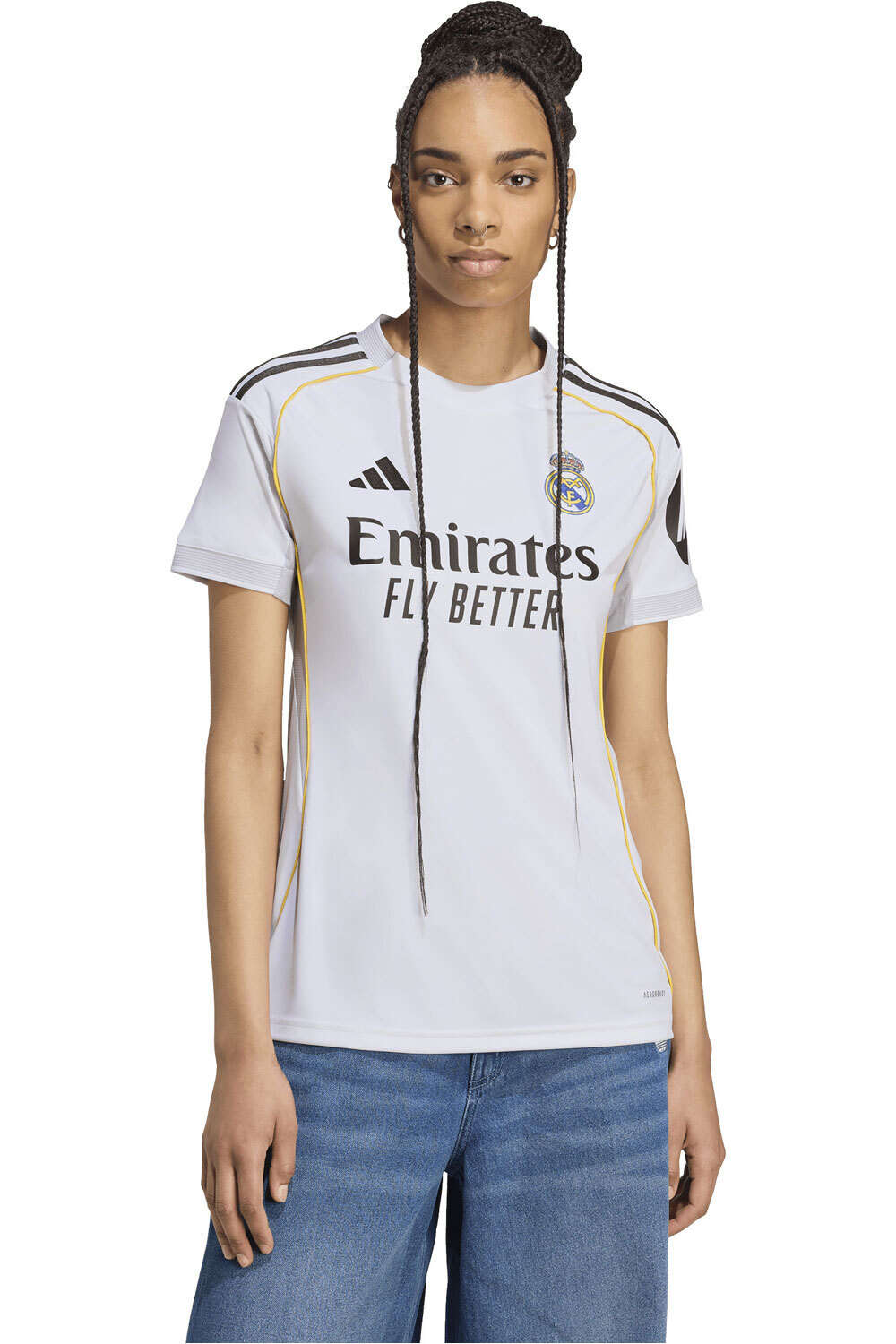 adidas camiseta de fútbol oficiales R.MADRID 26 H JSY W vista frontal