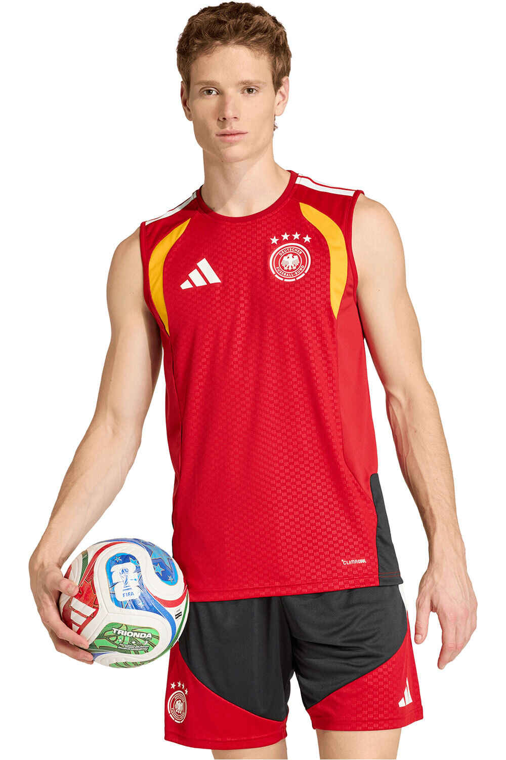 adidas camiseta de fútbol oficiales SIN MANGAS ALEMANIA 26 TIRO vista frontal