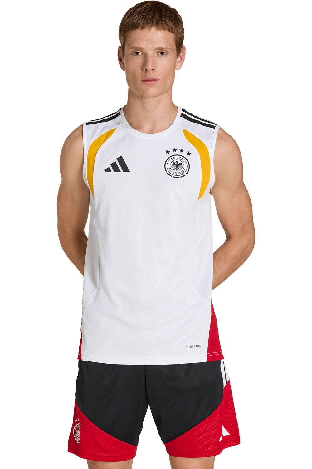 adidas camiseta de fútbol oficiales SIN MANGAS ALEMANIA 26 TIRO vista frontal