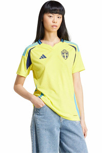 adidas camiseta de fútbol oficiales SUECIA 24 H JSY W vista detalle