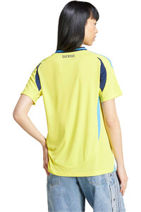 adidas camiseta de fútbol oficiales SUECIA 24 H JSY W vista trasera