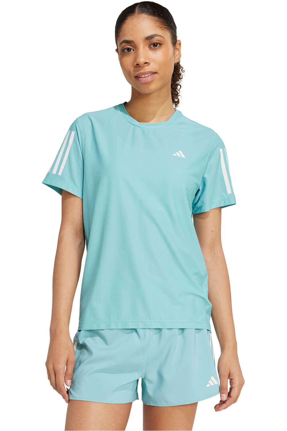 adidas camiseta entrenamiento manga corta mujer OWN THE RUN vista frontal
