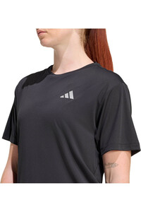 adidas camiseta entrenamiento manga corta mujer Run Ess Tee W vista detalle