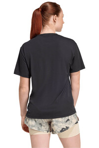adidas camiseta entrenamiento manga corta mujer Run Ess Tee W vista trasera