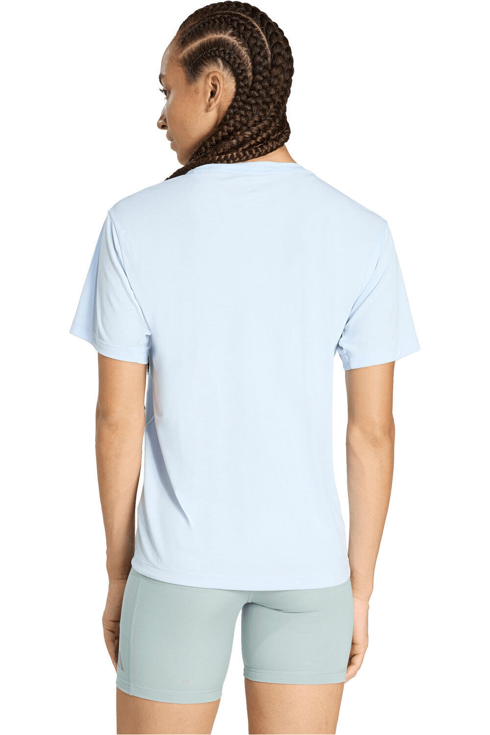 adidas camiseta entrenamiento manga corta mujer Run Ess Tee W vista trasera