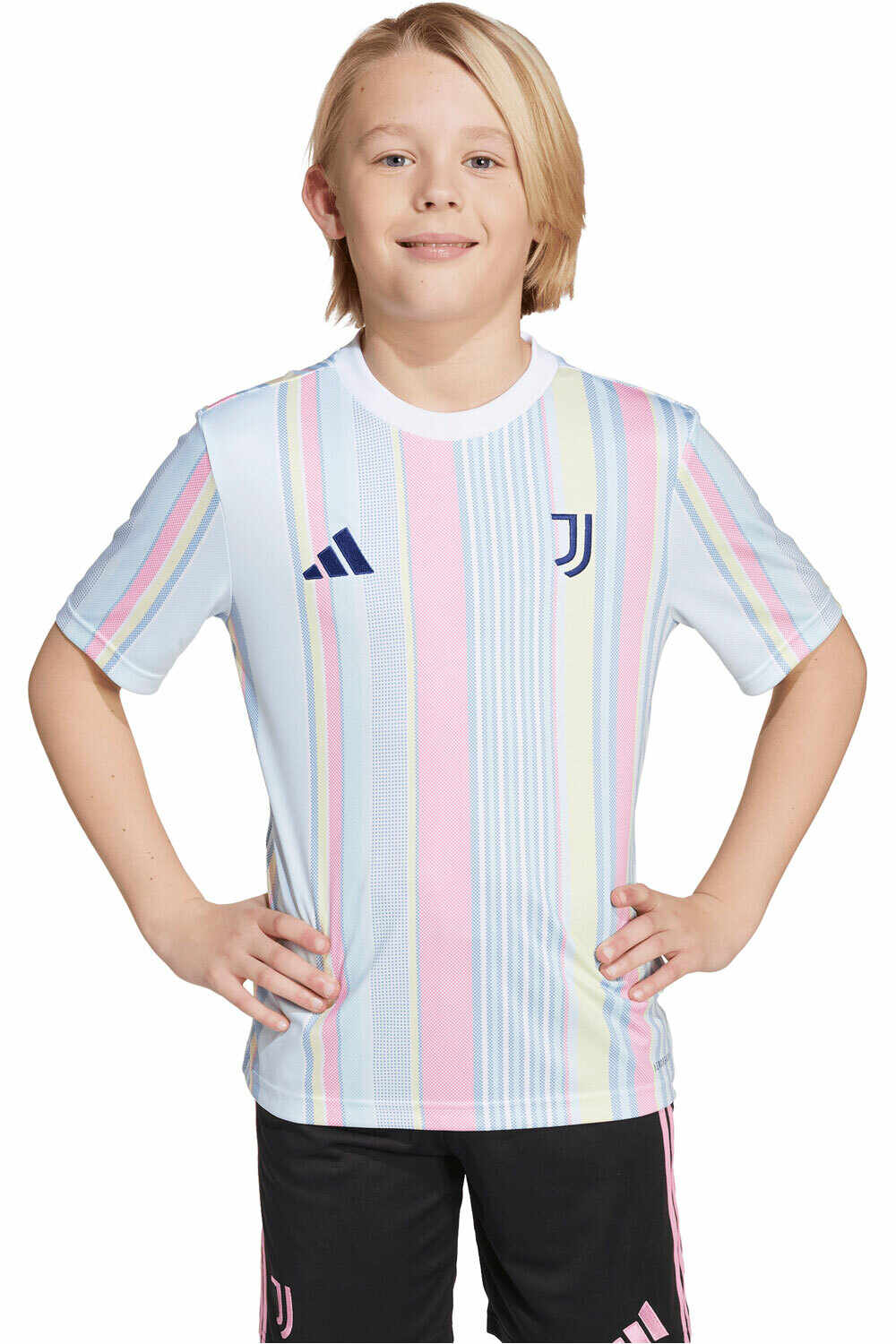 adidas camiseta entrenamiento niño CALENTAMIENTO JUVENTUS 25/26 vista frontal