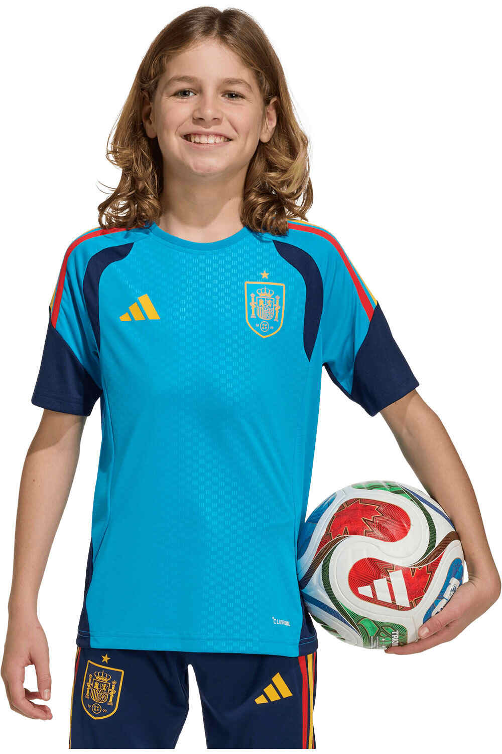 adidas camiseta entrenamiento niño ESPAA 26 TR JSYY vista frontal