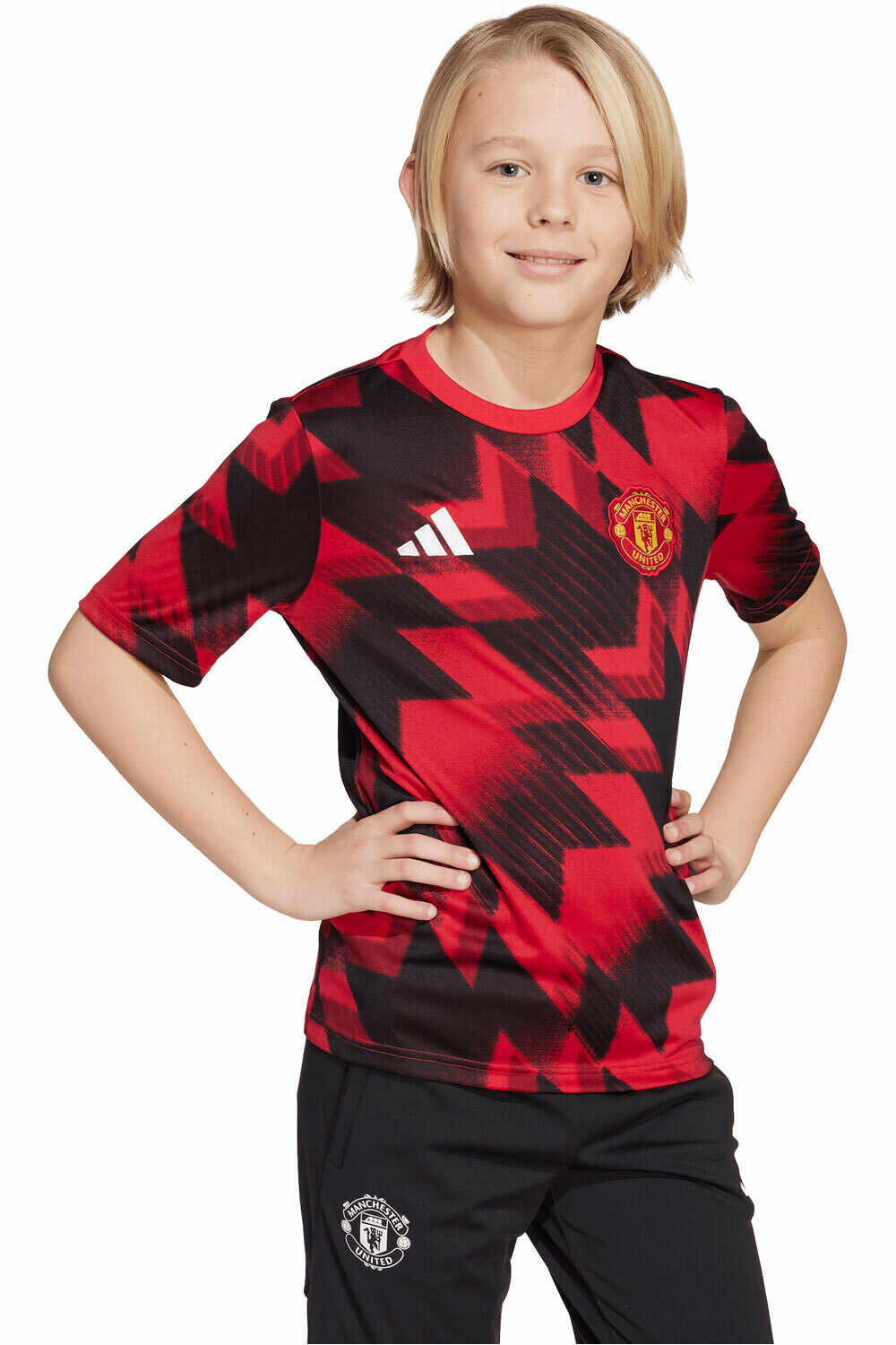 adidas camiseta entrenamiento niño M.UNITED 26 PRESHI Y vista frontal