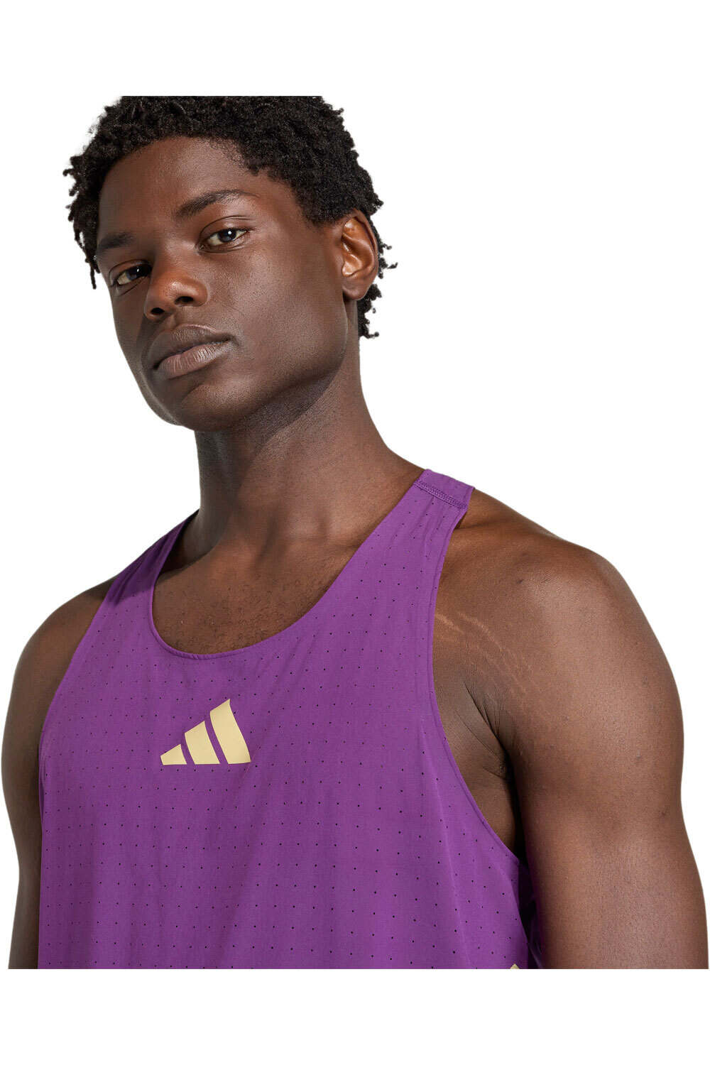 adidas camiseta entrenamiento tirantes hombre ADIZERO ROAD TO RECORDS vista detalle