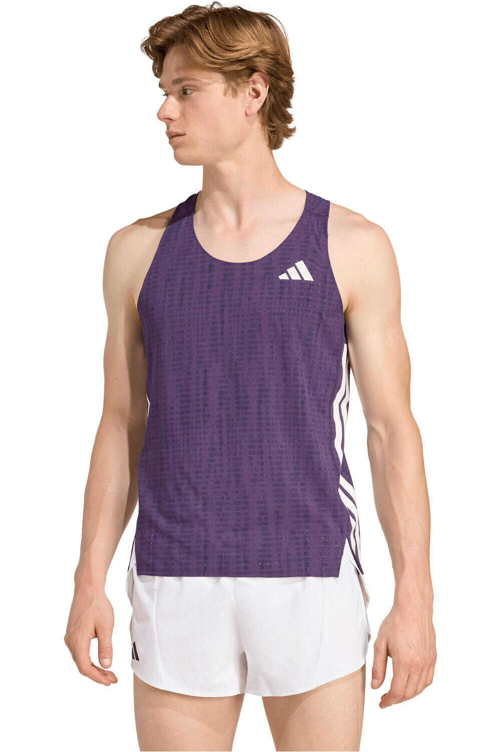 adidas camiseta entrenamiento tirantes hombre ADIZERO SNGLT M vista frontal