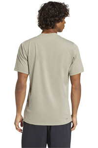 adidas camiseta fitness hombre CAMO BIG LOGO T vista trasera