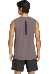 adidas camiseta fitness hombre D4T POWER 3 BANDAS vista trasera