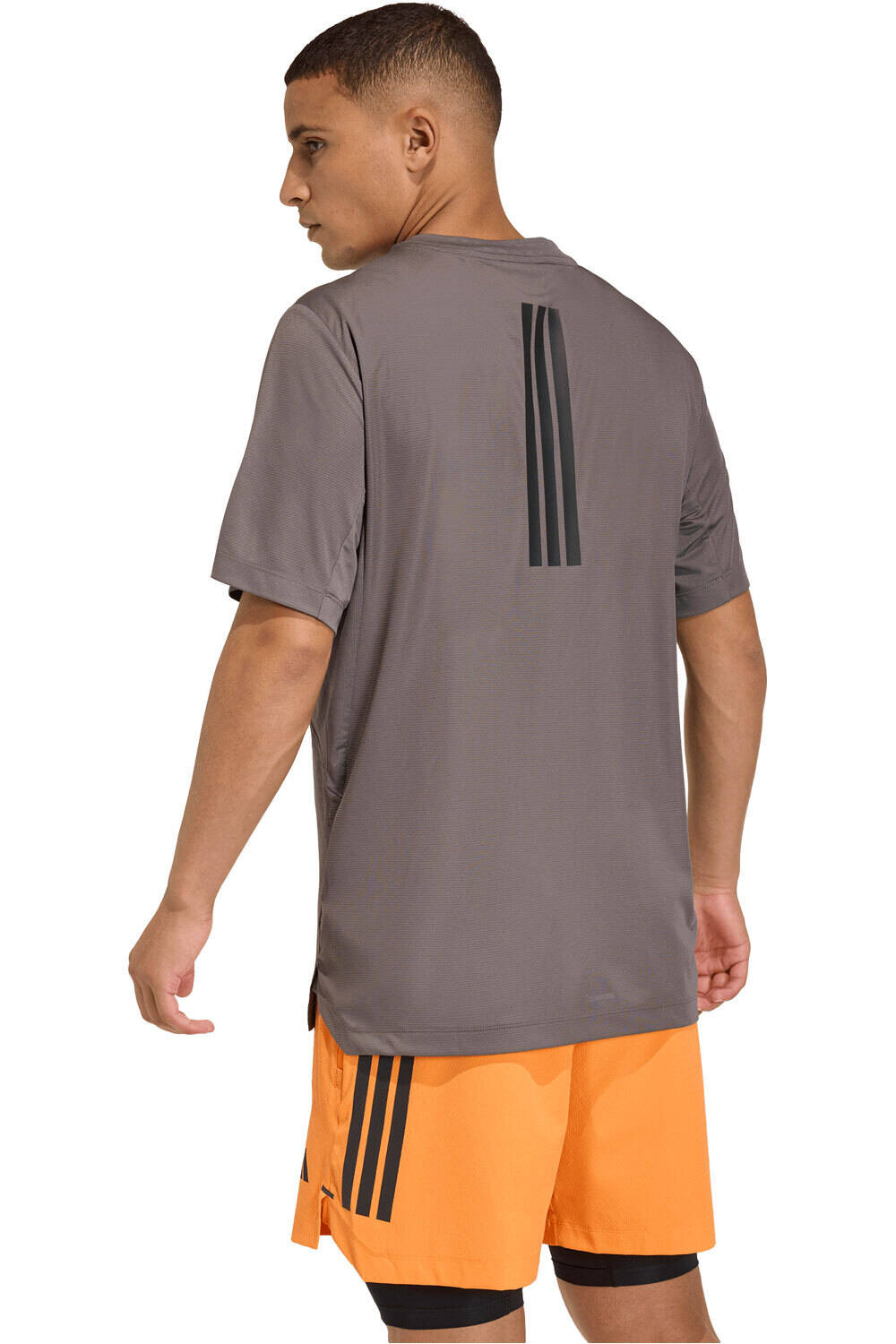adidas camiseta fitness hombre D4T POWER 3 STRIPES vista trasera