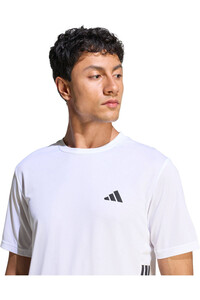 adidas camiseta fitness hombre ESSENTIALS BASE 3 STRIPES vista detalle
