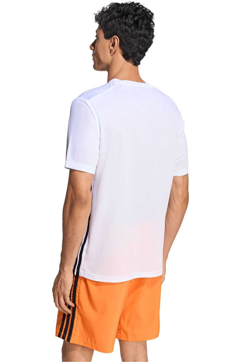 adidas camiseta fitness hombre ESSENTIALS BASE 3 STRIPES vista trasera